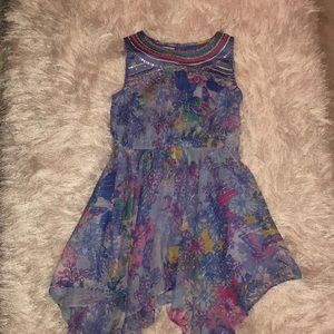 Blue floral dress